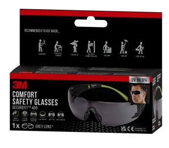 LUNETTES DE SECURITE SF400G GETINT GRIS (1PC)