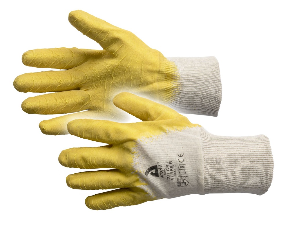 HANDSCHOEN CUT GRIP VERRIER (12PR)