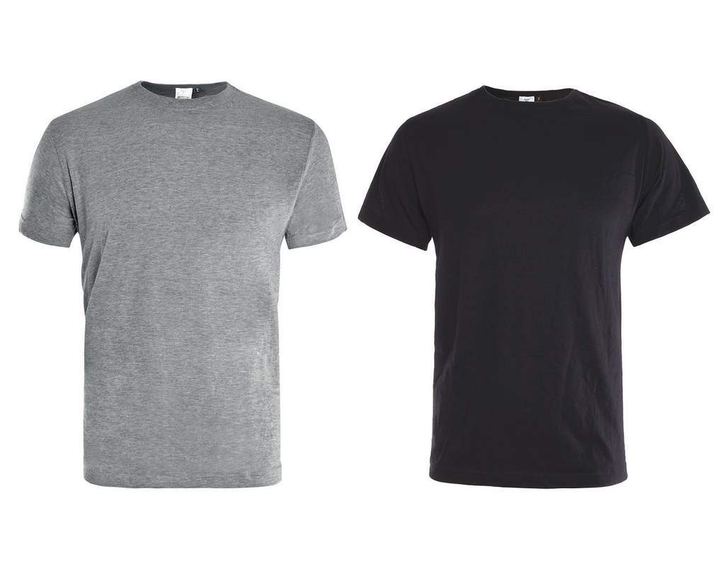 T-SHIRT GRIJS/ZWART 2PACK (2ST)